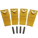 BDI Wear Parts X156S Short Dirt Teeth Hensley Style Bucket Teeth/Tooth with P156 Roll Pins - 4 Pack