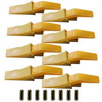 BDI Wear Parts Assembly U43792 Bucket Tooth Adapter + 23 230HX Bucket Teeth with TF23P Flex Pins/Weld on Bucket Teeth Compatible with Hensley Excavators