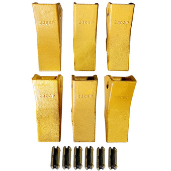 compare product BDI WEAR PARTS 230SP Casting Backhoe Bucket Teeth with TF23P Flex Pin for 23 & 230 Series Skid Steer Loaders and Excavators - 6 Pack