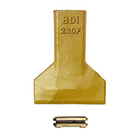 BDI Wear Parts 230F Heavy Flare BDI Tooth Company Bucket Teeth + 23FP Flexpin for Mini Excavator Backhoe Loade - 1 Pack