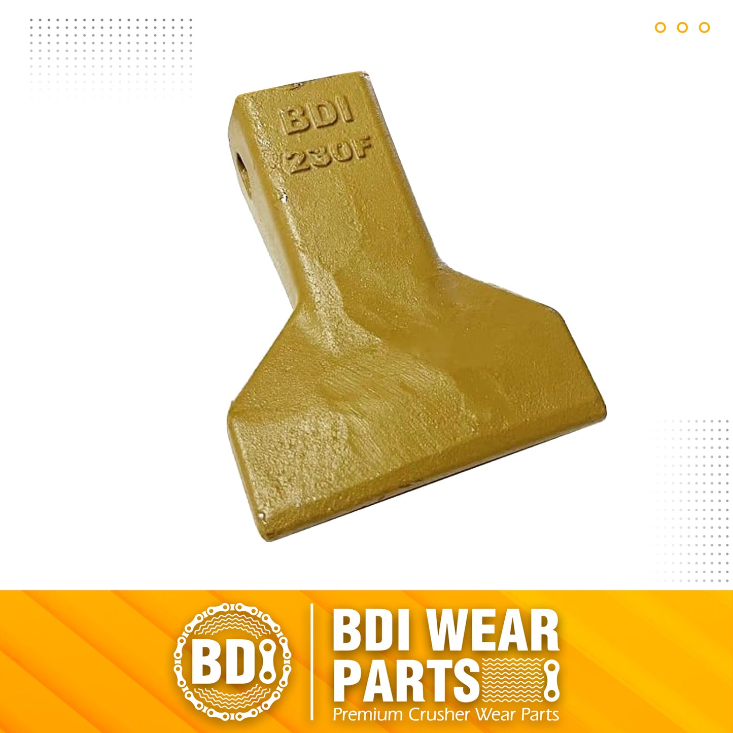BDI Wear Parts 230F Heavy Flare BDI Tooth Company Bucket Teeth + 23FP Flexpin for Mini Excavator Backhoe Loade - 1 Pack