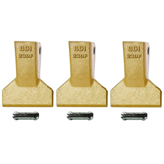 compare product BDI Wear Parts 230F Heavy Flare BDI Tooth Company Bucket Teeth + 23FP Flexpins for Mini Excavator Backhoe Loade - 3 Pack