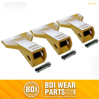 BDI Wear Parts 230F Heavy Flare BDI Tooth Company Bucket Teeth + 23FP Flexpins for Mini Excavator Backhoe Loade - 3 Pack