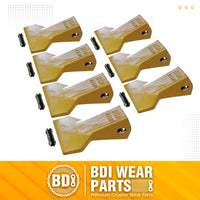 BDI Wear Parts 230F Heavy Flare BDI Tooth Company Bucket Teeth + 23FP Flexpins for Mini Excavator Backhoe Loade - 7 Pack