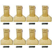 BDI Wear Parts 230F Heavy Flare BDI Tooth Company Bucket Teeth + 23FP Flexpins for Mini Excavator Backhoe Loade - 7 Pack