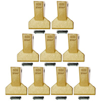 BDI Wear Parts 230F Heavy Flare BDI Tooth Company Bucket Teeth + 23FP Flexpins for Mini Excavator Backhoe Loade - 9 Pack