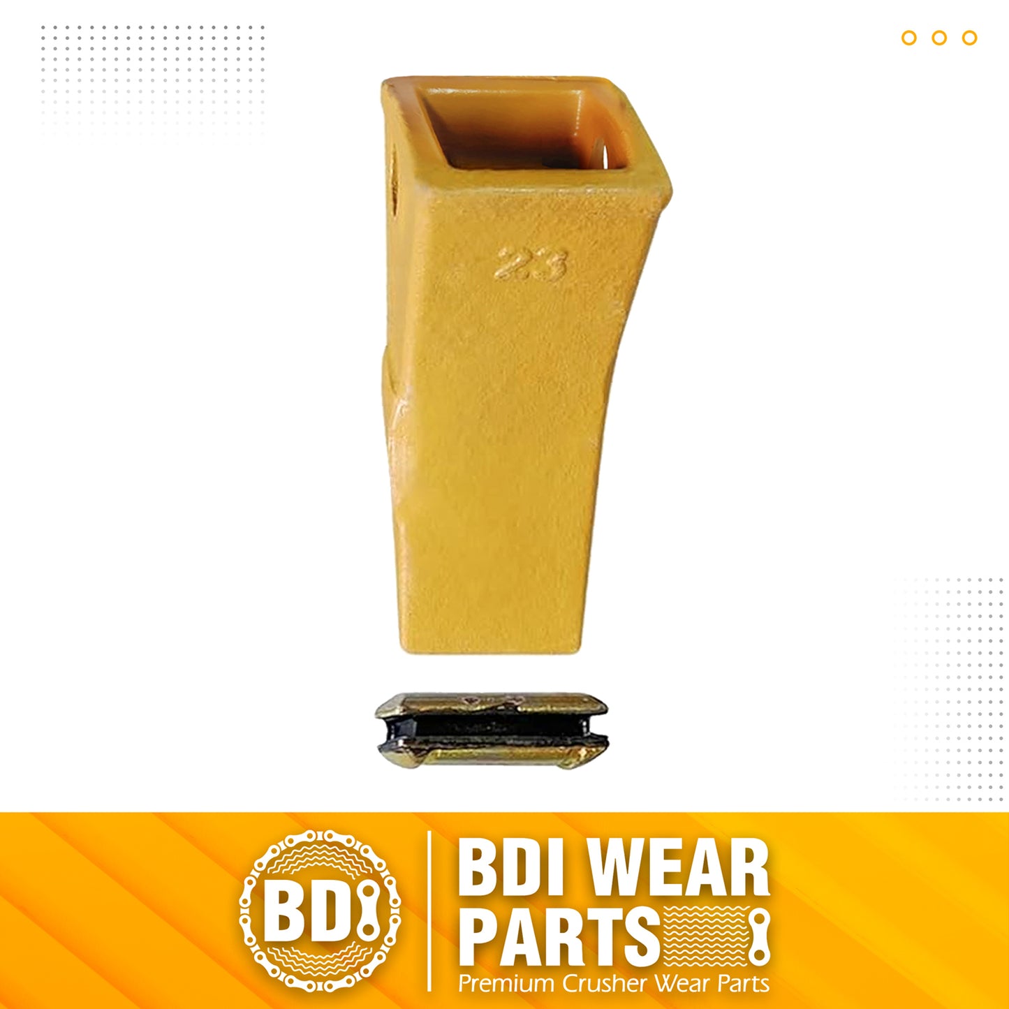 1 Pack 23 230HX Bucket Teeth Dirt Teeth JD Bucket Digging Teeth/Bucket Tooth& TF23P Flex Pin