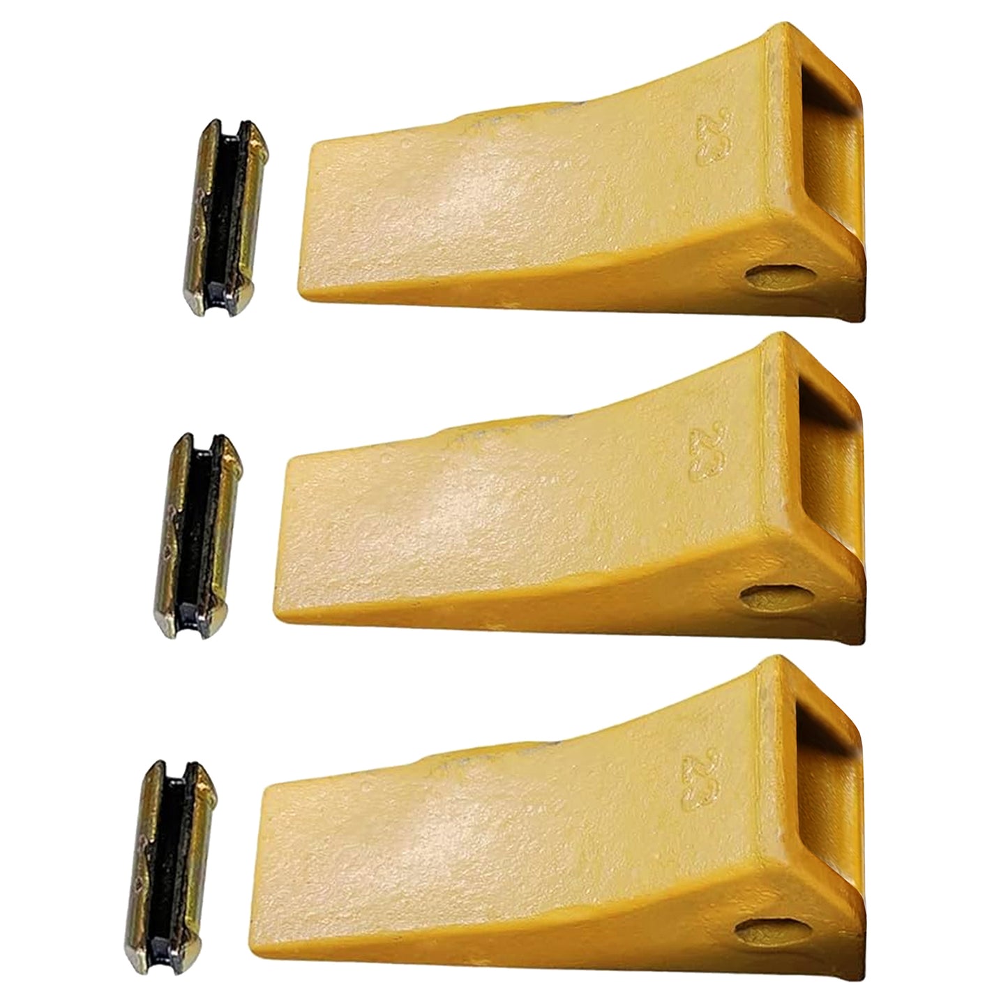 3 Pack 23 230HX Bucket Teeth Dirt Teeth JD Bucket Digging Teeth/Bucket Tooth& TF23P Flex Pins