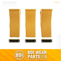 3 Pack 23 230HX Bucket Teeth Dirt Teeth JD Bucket Digging Teeth/Bucket Tooth& TF23P Flex Pins