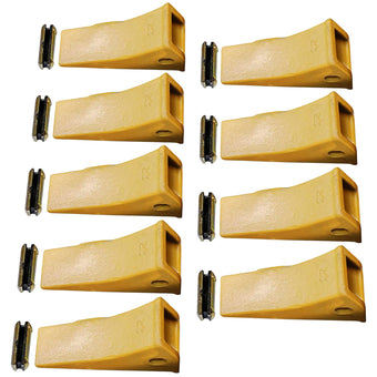 compare product 9 Pack 23 230HX Bucket Teeth Dirt Teeth JD Bucket Digging Teeth/Bucket Tooth& TF23P Flex Pins