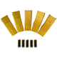 BDI WEAR PARTS 230SP Casting Backhoe Bucket Teeth with TF23P Flex Pin for 23 & 230 Series Skid Steer Loaders and Excavators - 5 Pack