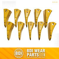 BDI Wear Parts 230ST Bucket Teeth 23 230 Series with TF23P Flex Pins for Mini Excavator - 10 Pack