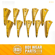 BDI Wear Parts 230ST Bucket Teeth 23 230 Series with TF23P Flex Pins for Mini Excavator - 10 Pack