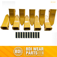 BDI Wear Parts 230ST Bucket Teeth 23 230 Series with TF23P Flex Pins for Mini Excavator - 10 Pack