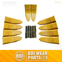 BDI Wear Parts 230ST Bucket Teeth 23 230 Series with TF23P Flex Pins for Mini Excavator - 10 Pack