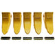 BDI Wear Parts 230ST Bucket Teeth 23 230 Series with TF23P Flex Pins for Mini Excavator - 5 Pack