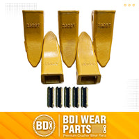 BDI Wear Parts 230ST Bucket Teeth 23 230 Series with TF23P Flex Pins for Mini Excavator - 5 Pack