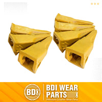 BDI Wear Parts Claw Twin Bucket Teeth 230T Bucket Teeth with 23FP Flexpin Forged BDI Tooth 230 Series Teeth - 7 Pack