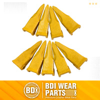 BDI Wear Parts Claw Twin Bucket Teeth 230T Bucket Teeth with 23FP Flexpin Forged BDI Tooth 230 Series Teeth - 9 Pack