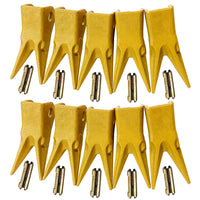 BDI Wear Parts 230WT Twin Tiger Bucket Teeth Replacement Bucket Digging Teeth/Bucket Tooth & 23FP Flex Pins - 10 Pack
