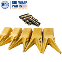 BDI Wear Parts 230WT Twin Tiger Bucket Teeth Replacement Bucket Digging Teeth/Bucket Tooth & 23FP Flex Pins - 5 Pack