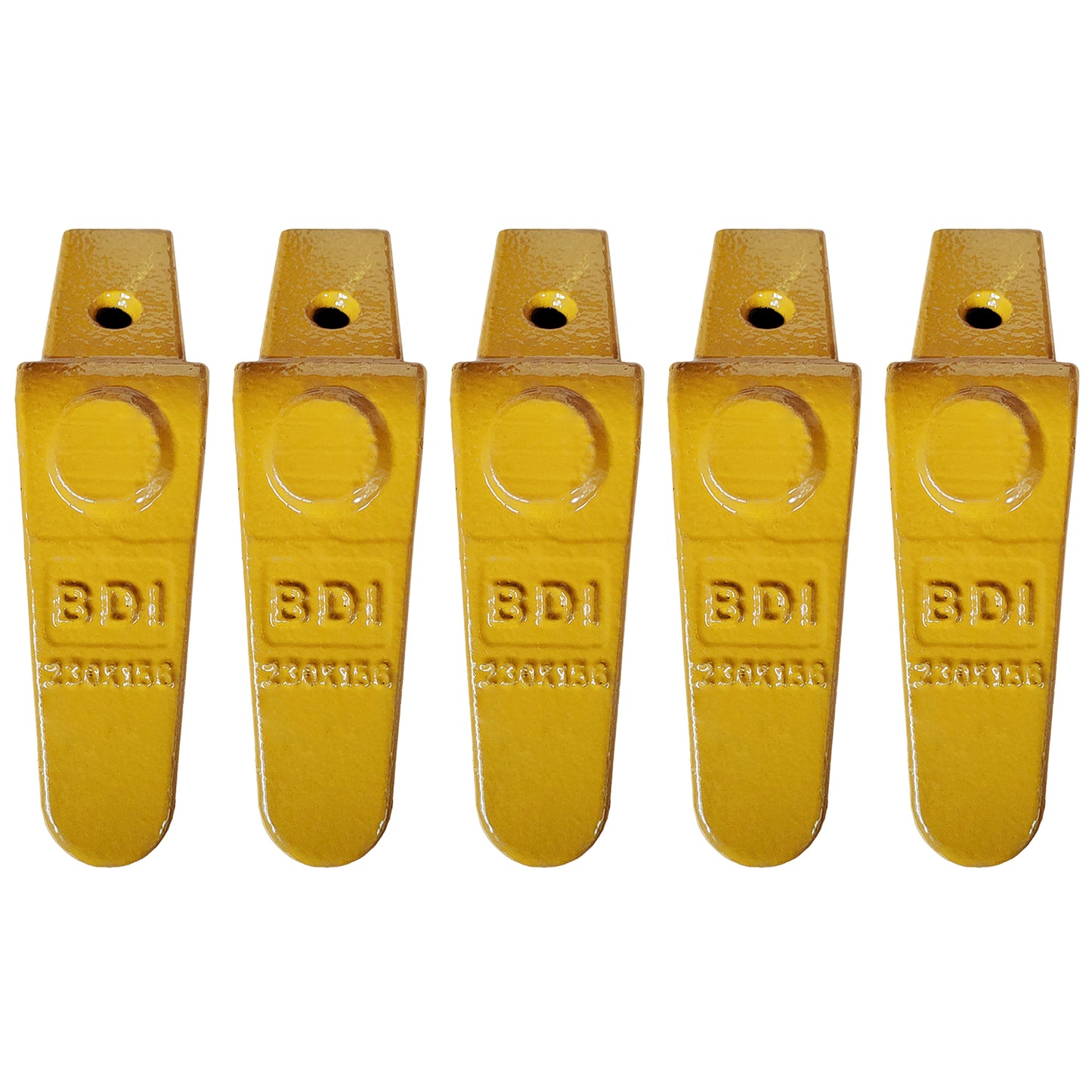 BDI Wear Parts 230X156 Teeth Adapter, Mini Excavator Weld On Shanks for X156L X156S X156T X156WT Style Bucket Teeth - 5 Pack