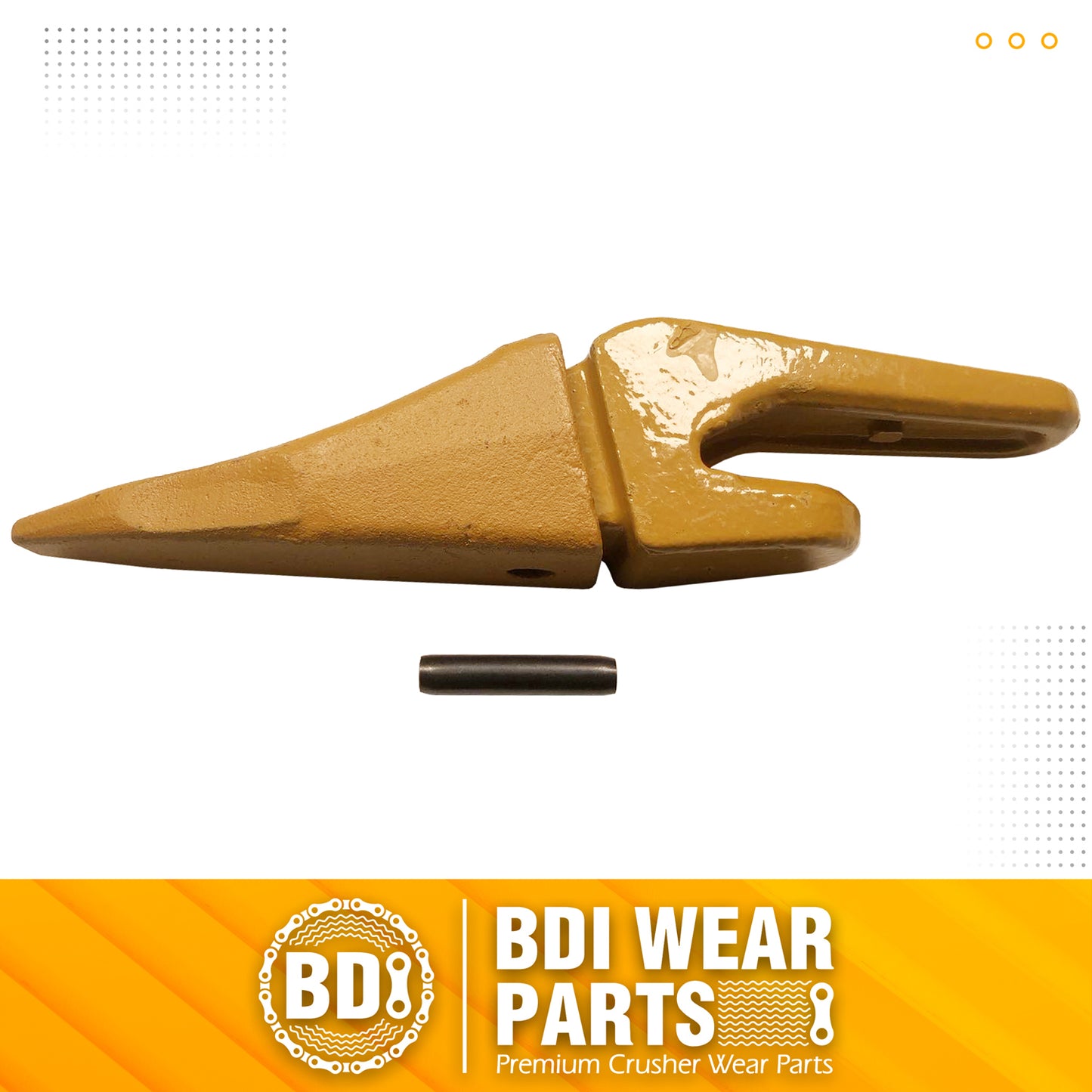 BDI Wear Parts Assembly 230X156 Backhoe Shank / X156T Bucket Teeth / P156 Flex Pin for Mini Excavator - 1 Set
