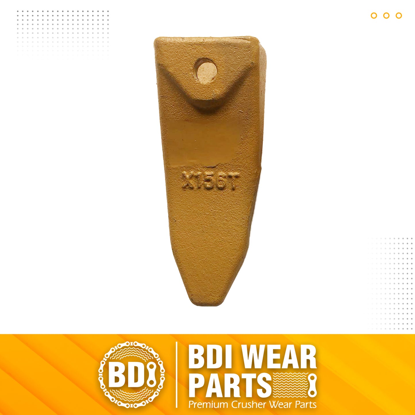 BDI Wear Parts Assembly 230X156 Backhoe Shank / X156T Bucket Teeth / P156 Flex Pin for Mini Excavator - 1 Set