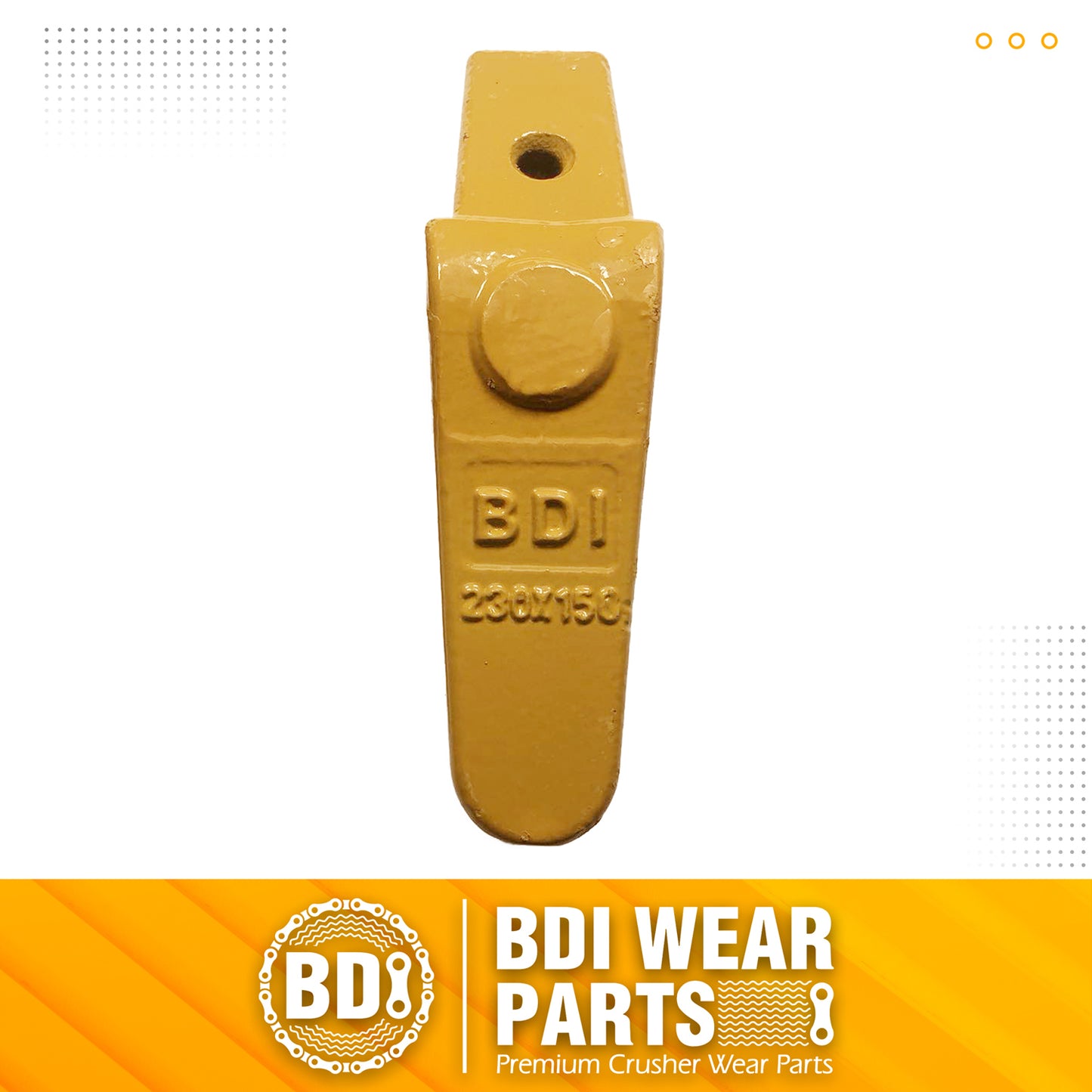 BDI Wear Parts Assembly 230X156 Backhoe Shank / X156T Bucket Teeth / P156 Flex Pin for Mini Excavator - 1 Set