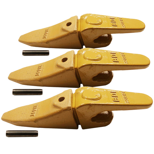 BDI Wear Parts Assembly 230X156 Backhoe Shank / X156T Bucket Teeth / P156 Flex Pin for Mini Excavator - 3 Set