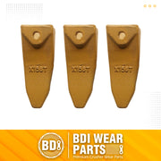 BDI Wear Parts Assembly 230X156 Backhoe Shank / X156T Bucket Teeth / P156 Flex Pin for Mini Excavator - 3 Set