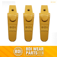BDI Wear Parts Assembly 230X156 Backhoe Shank / X156T Bucket Teeth / P156 Flex Pin for Mini Excavator - 3 Set