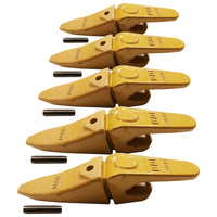 BDI Wear Parts Assembly 230X156 Backhoe Shank / X156T Bucket Teeth / P156 Flex Pin for Mini Excavator - 5 Set