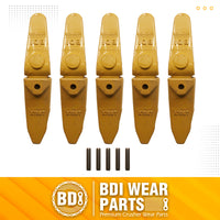 BDI Wear Parts Assembly 230X156 Backhoe Shank / X156T Bucket Teeth / P156 Flex Pin for Mini Excavator - 5 Set