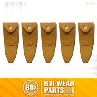 BDI Wear Parts Assembly 230X156 Backhoe Shank / X156T Bucket Teeth / P156 Flex Pin for Mini Excavator - 5 Set