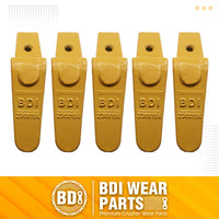 BDI Wear Parts Assembly 230X156 Backhoe Shank / X156T Bucket Teeth / P156 Flex Pin for Mini Excavator - 5 Set