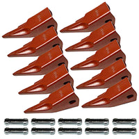 BDI Wear Parts 23TL Tiger Bucket Teeth Bucket Digging Teeth/Bucket Tooth with 23FP Flex Pins - 10 Pack