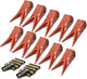 BDI Wear Parts 23WTL Tiger Bucket Teeth Bucket Digging Teeth/Bucket Tooth & 23FP Flex Pins - 10 Pack