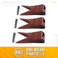 BDI Wear Parts 23WTL Tiger Bucket Teeth Bucket Digging Teeth/Bucket Tooth & 23FP Flex Pins - 3 Pack