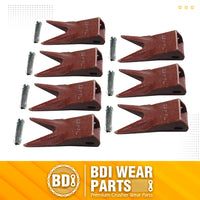 BDI Wear Parts 23WTL Tiger Bucket Teeth Bucket Digging Teeth/Bucket Tooth & 23FP Flex Pins - 7 Pack