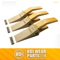 BDI Wear Parts 2740W23 Bucket Tooth Seat Adapter + 23 230 Bucket Teeth and TF23P Flex Pins - 3 Set