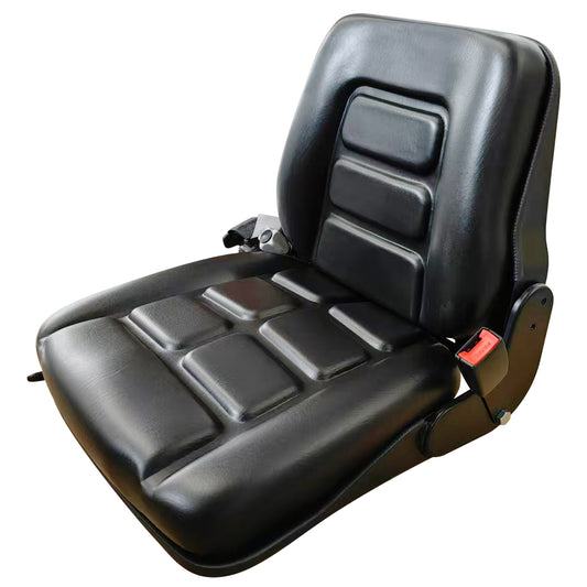 BDI Wear Parts Universal Forklift Seat, Tractor Seat w/Adjustable Angle Back, for Tractor, Mower, Skid Loader, Telehandler, Backhoe, Excavator Dozer