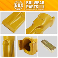 BDI Wear Parts V23SYL Esco Style Dirt Bucket Teeth Digging Tooth with V23PN Pin - 1 Set