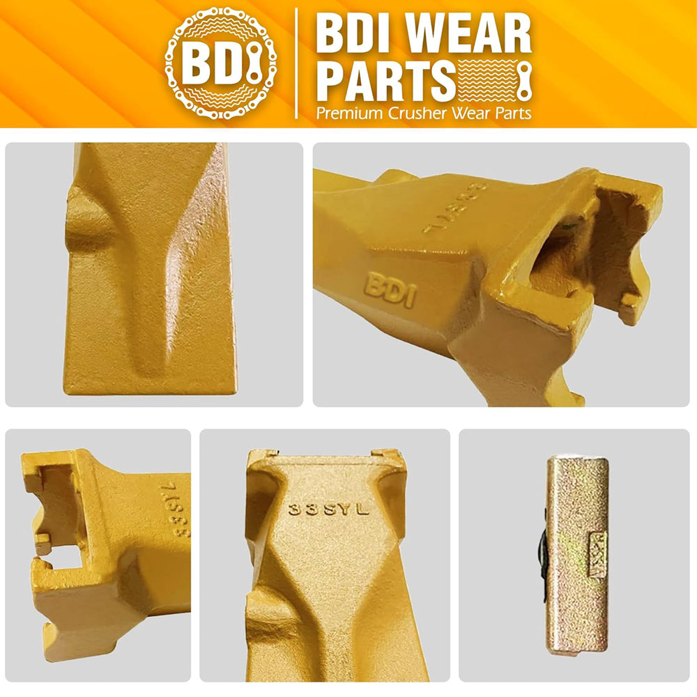 BDI Wear Parts V33SYL Esco Style Dirt Bucket Teeth Bucket Digging Tooth with V33PN Pin