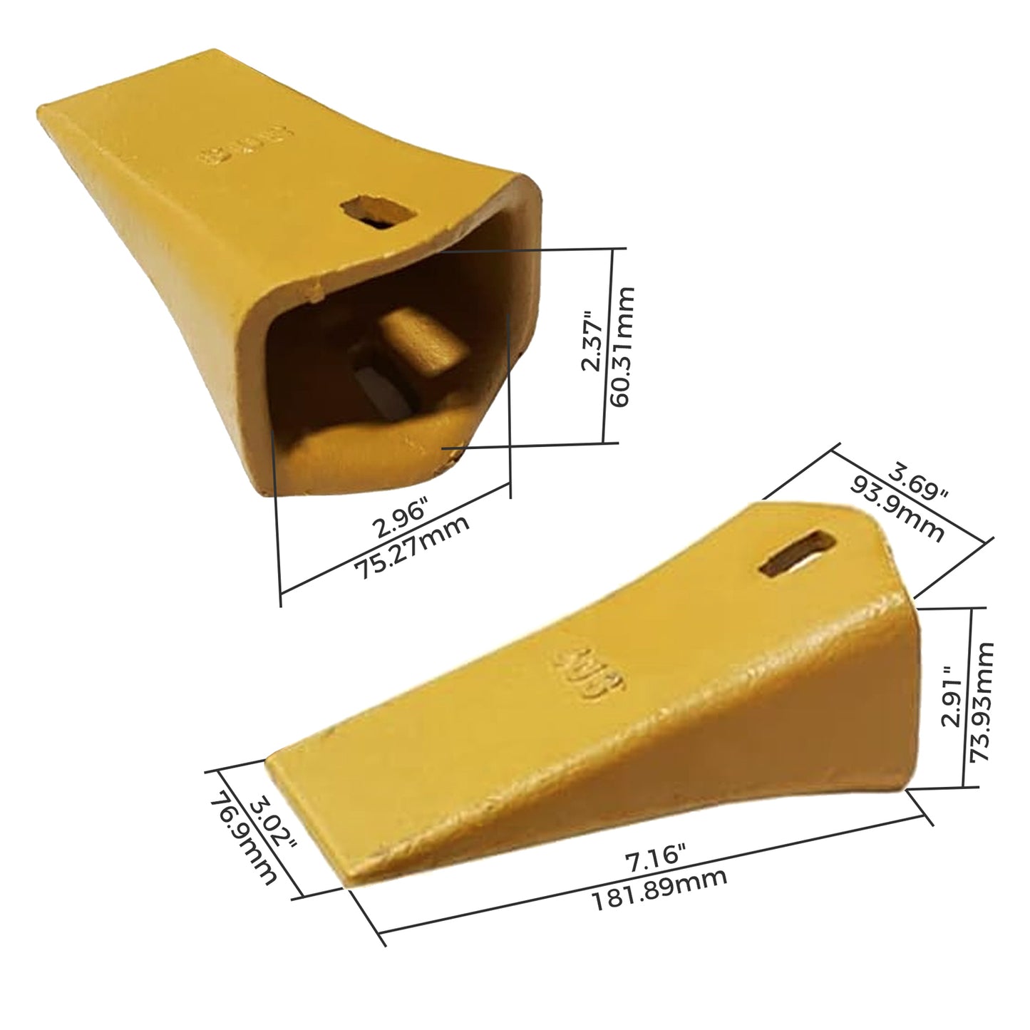 BDI Wear Parts 30S Dirt Teeth Digging Bucket Teeth with 25/30PN Pins Esco Style Bucket Teeth - 4 Pack