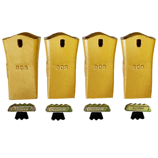 BDI Wear Parts 30S Dirt Teeth Digging Bucket Teeth with 25/30PN Pins Esco Style Bucket Teeth - 4 Pack