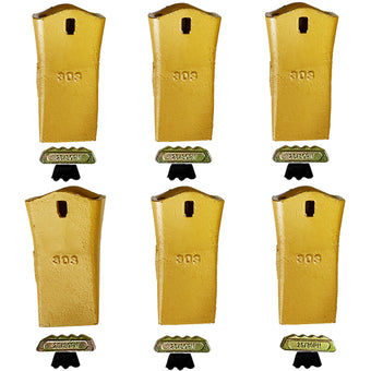 compare product BDI Wear Parts 30S Dirt Teeth Digging Bucket Teeth with 25/30PN Pins Esco Style Bucket Teeth - 6 Pack