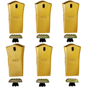 BDI Wear Parts 30S Dirt Teeth Digging Bucket Teeth with 25/30PN Pins Esco Style Bucket Teeth - 6 Pack