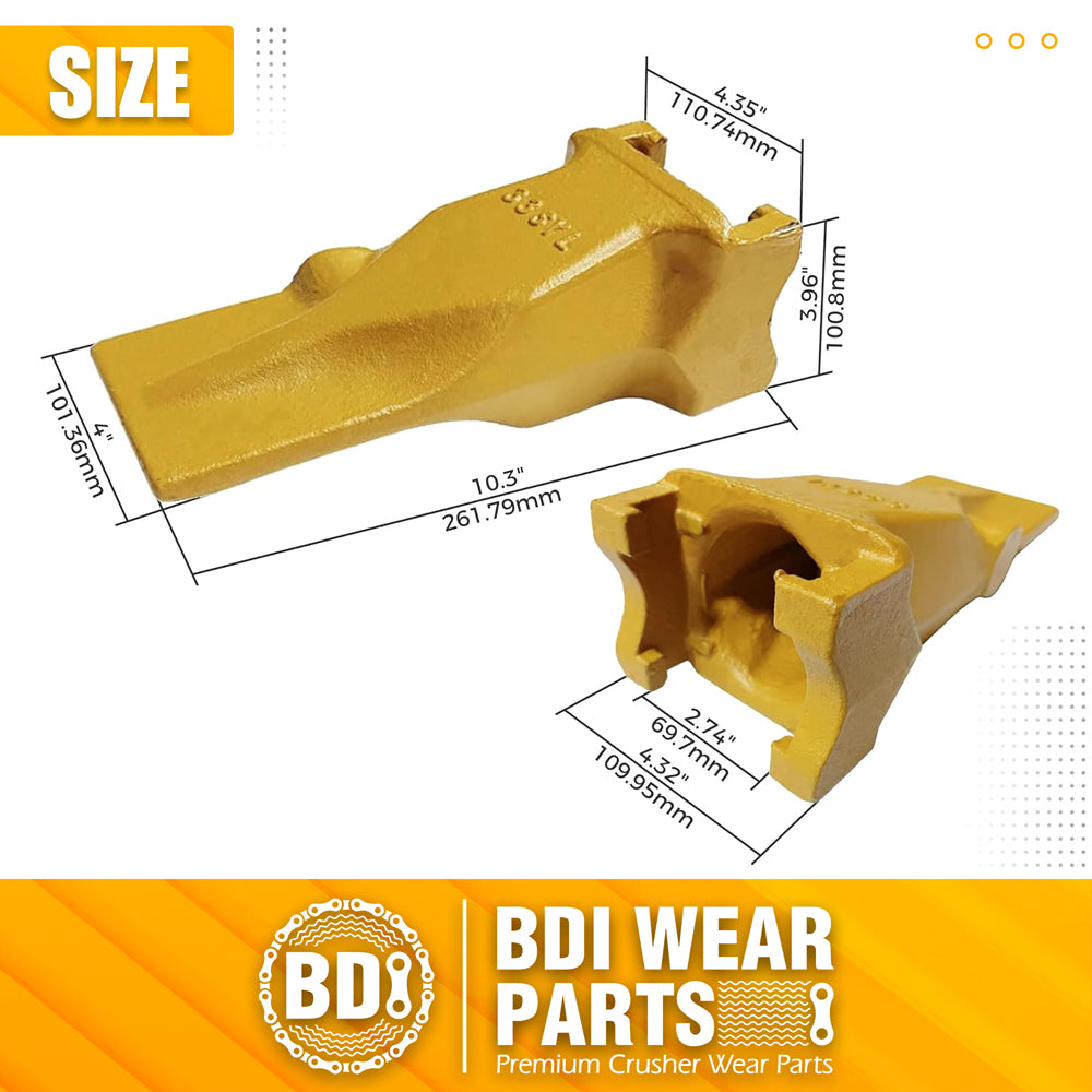 BDI Wear Parts V33SYL Esco Style Dirt Bucket Teeth Bucket Digging Tooth with V33PN Pin