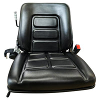 BDI Wear Parts Universal Forklift Seat, Tractor Seat w/Adjustable Angle Back, for Tractor, Mower, Skid Loader, Telehandler, Backhoe, Excavator Dozer